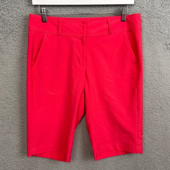 Pebble Beach Performance Womens Golf Shorts Neon Watermelon Size 6 Golfwear - Picture 1 of 8